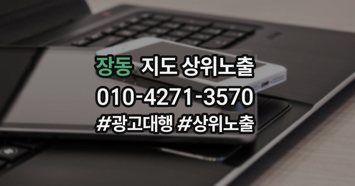 장동 지도 상위 노출