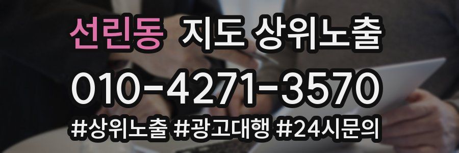 선린동 지도 상위 노출