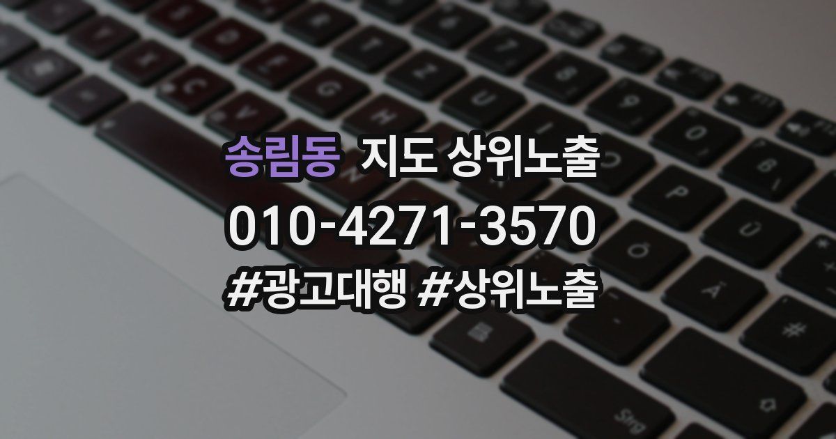 송림동 지도 상위 노출