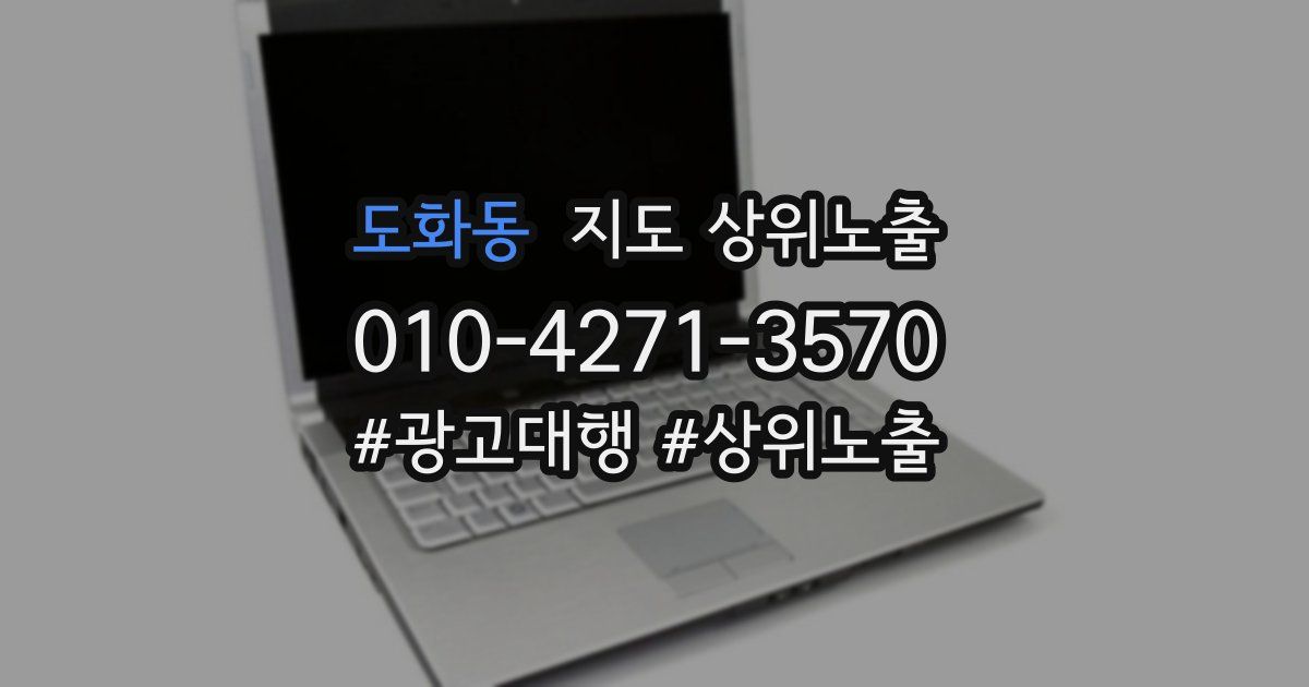 도화동 지도 상위 노출