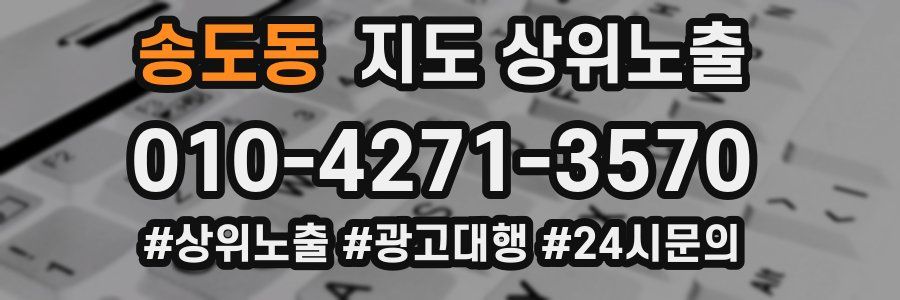 송도동 지도 상위 노출