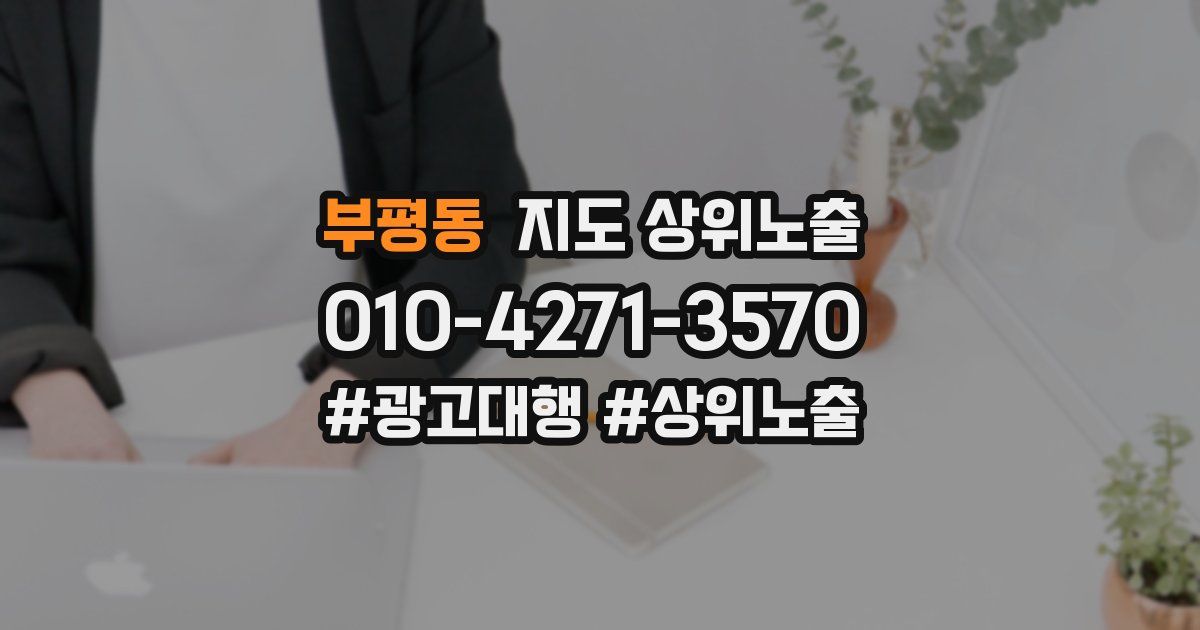부평동 지도 상위 노출