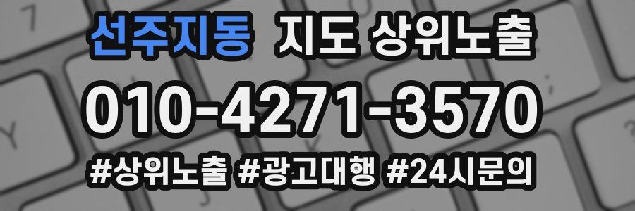 선주지동 지도 상위 노출