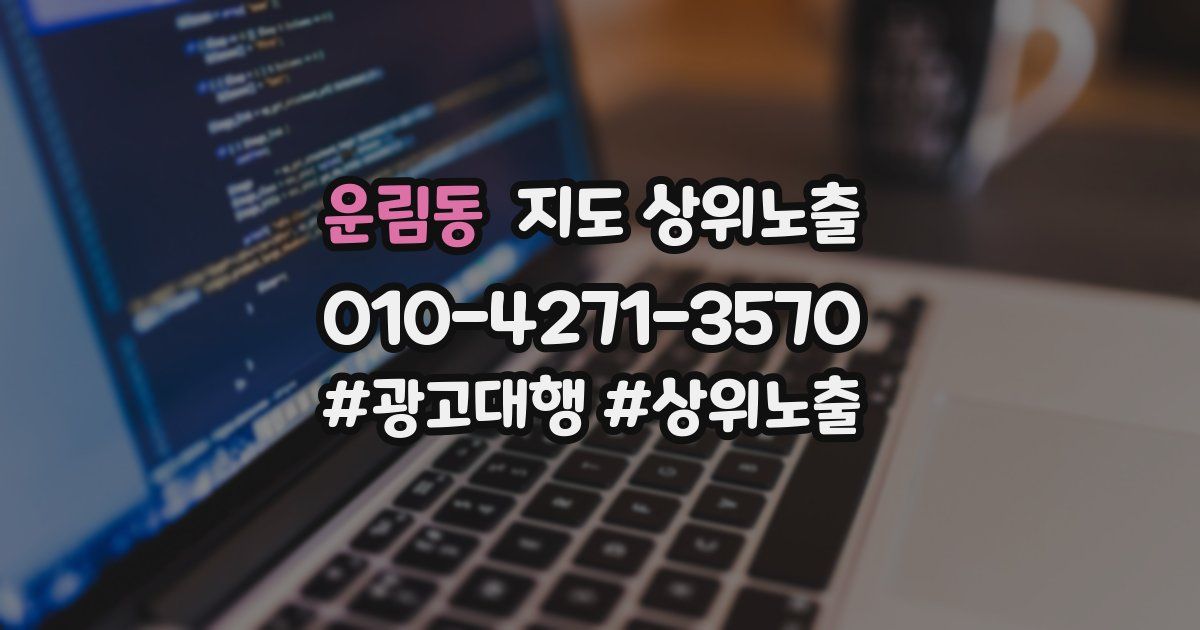 운림동 지도 상위 노출