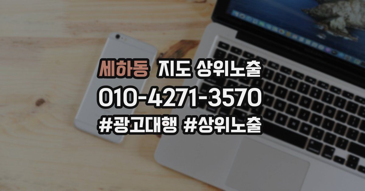 세하동 지도 상위 노출