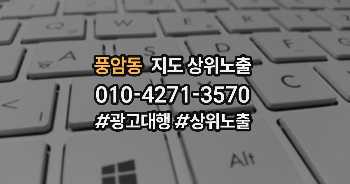 풍암동 지도 상위 노출