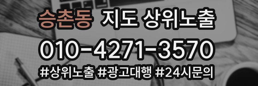승촌동 지도 상위 노출