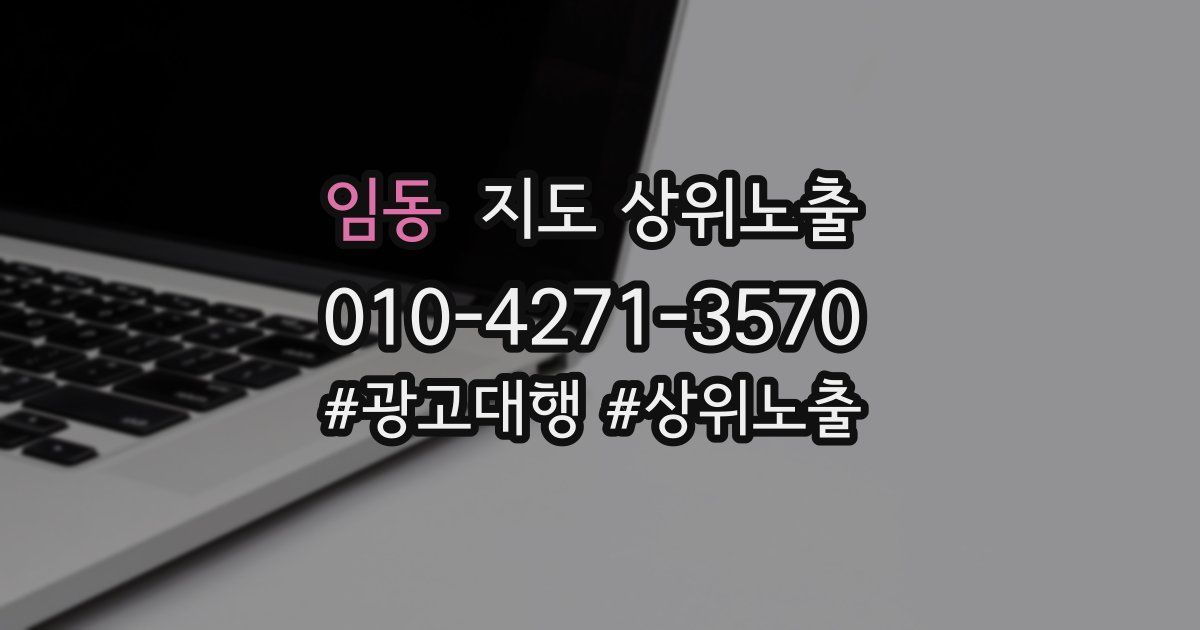 임동 지도 상위 노출