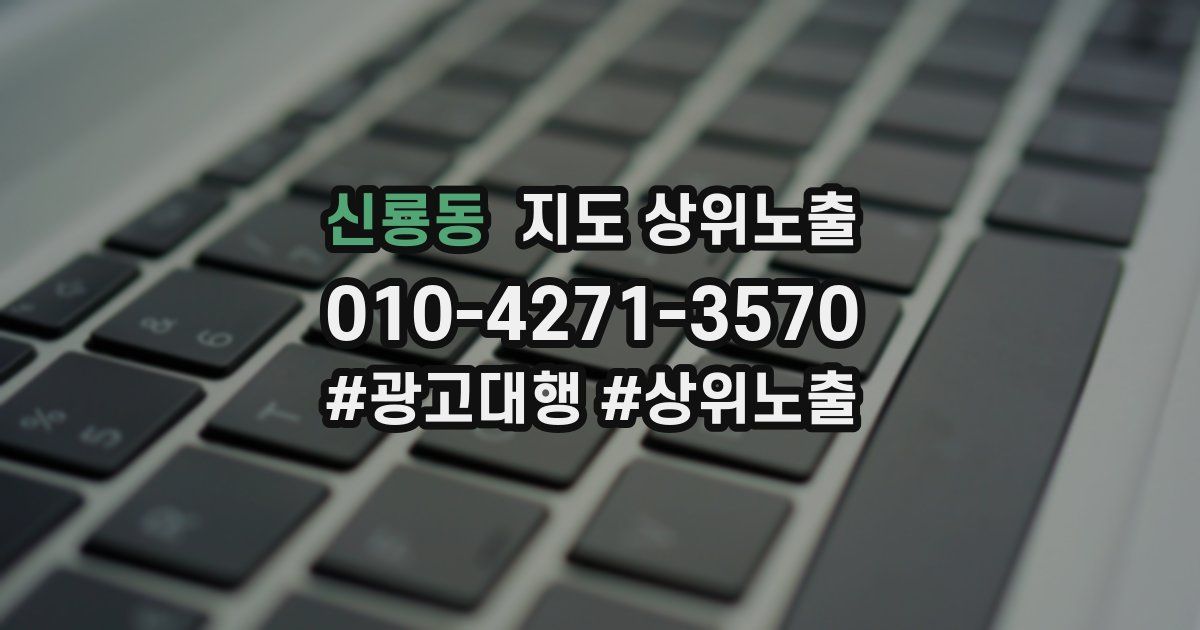 신룡동 지도 상위 노출