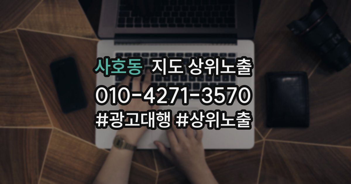 사호동 지도 상위 노출