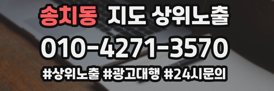 송치동 지도 상위 노출
