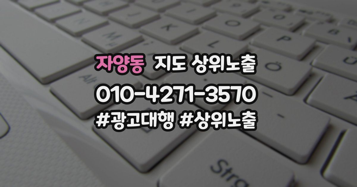 자양동 지도 상위 노출