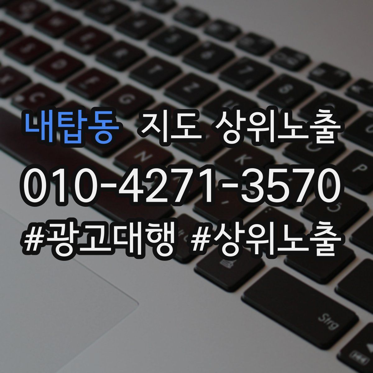 내탑동 지도 상위 노출
