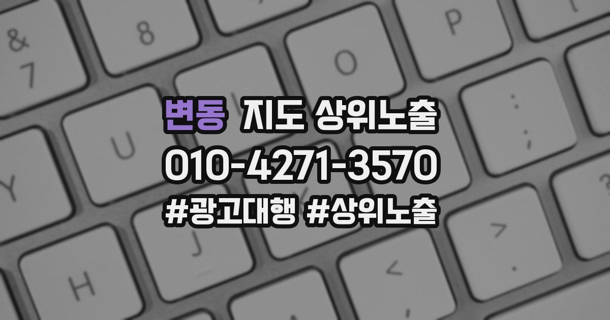 변동 지도 상위 노출