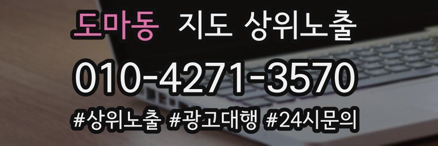 도마동 지도 상위 노출