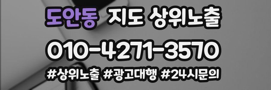 도안동 지도 상위 노출