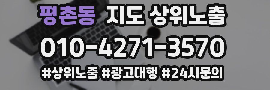 평촌동 지도 상위 노출