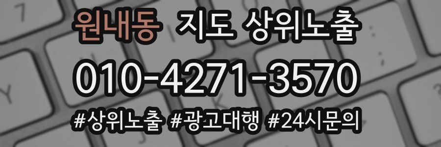 원내동 지도 상위 노출