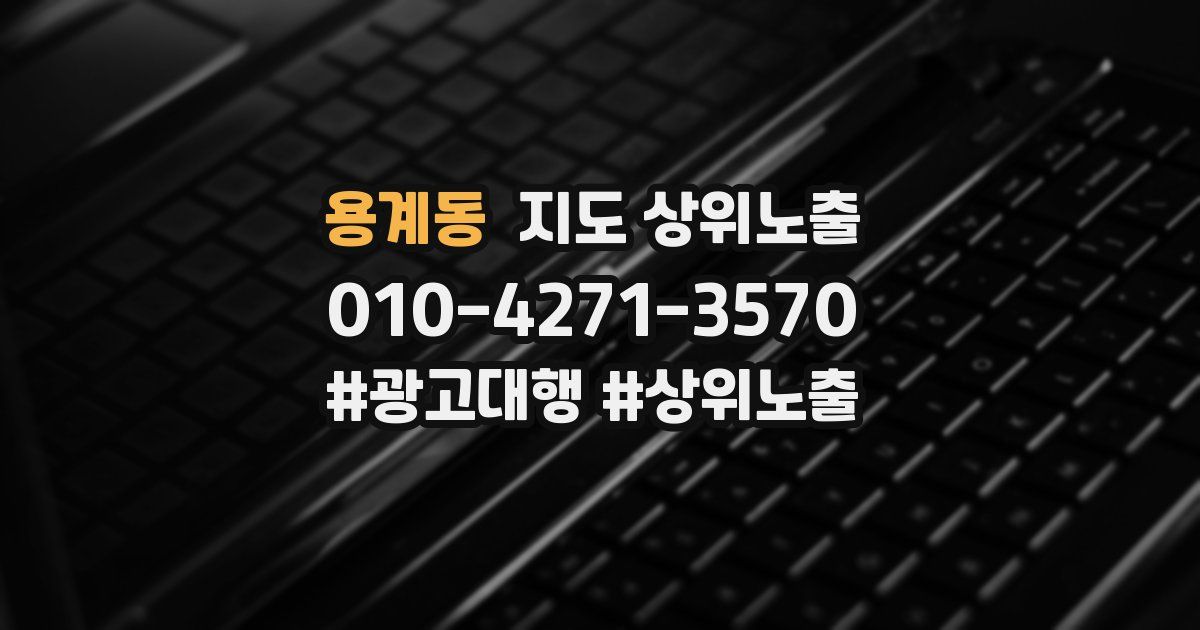 용계동 지도 상위 노출