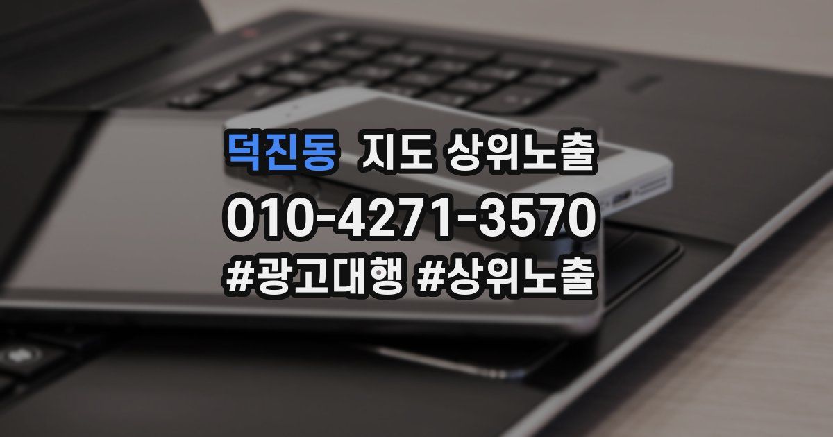 덕진동 지도 상위 노출