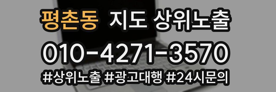 평촌동 지도 상위 노출