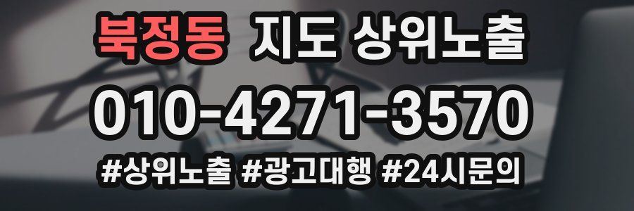 북정동 지도 상위 노출