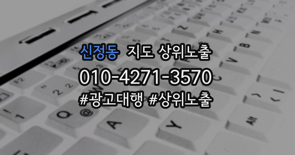 신정동 지도 상위 노출