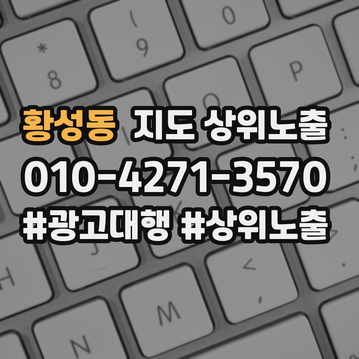 황성동 지도 상위 노출