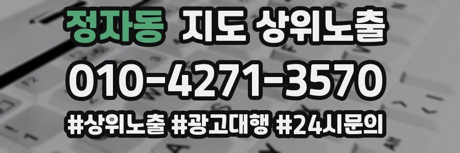 정자동 지도 상위 노출