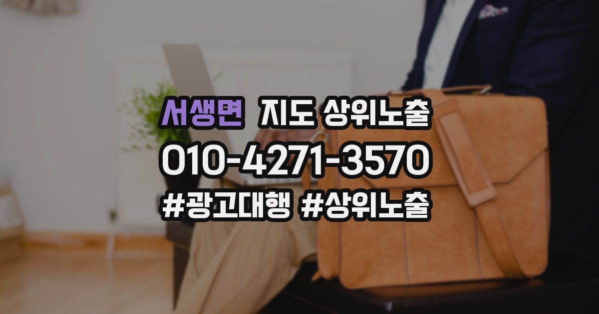 서생면 지도 상위 노출