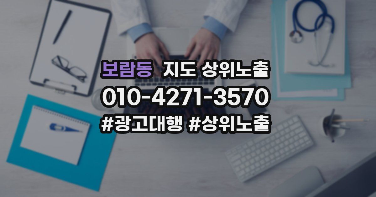 보람동 지도 상위 노출