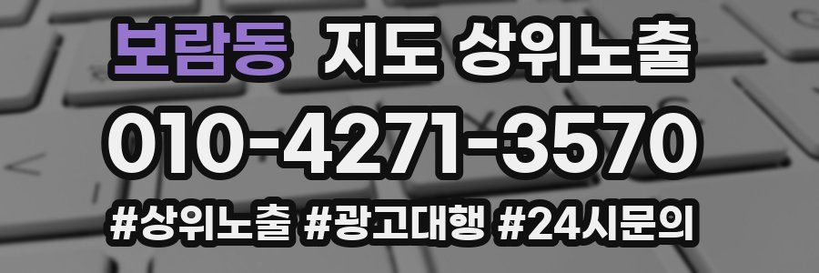 보람동 지도 상위 노출