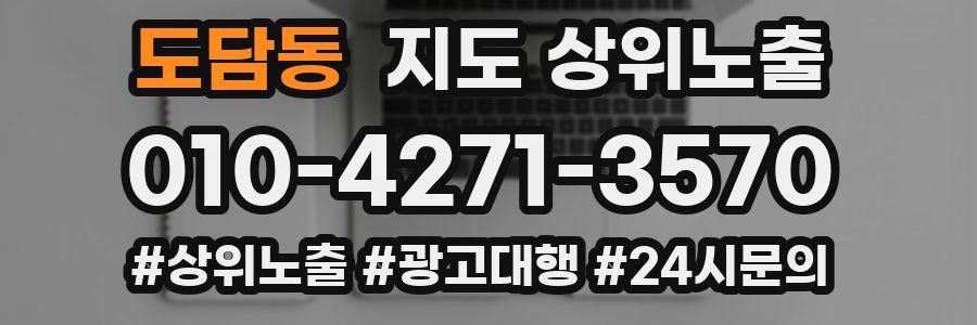 도담동 지도 상위 노출