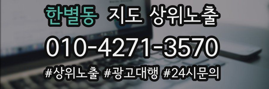 한별동 지도 상위 노출