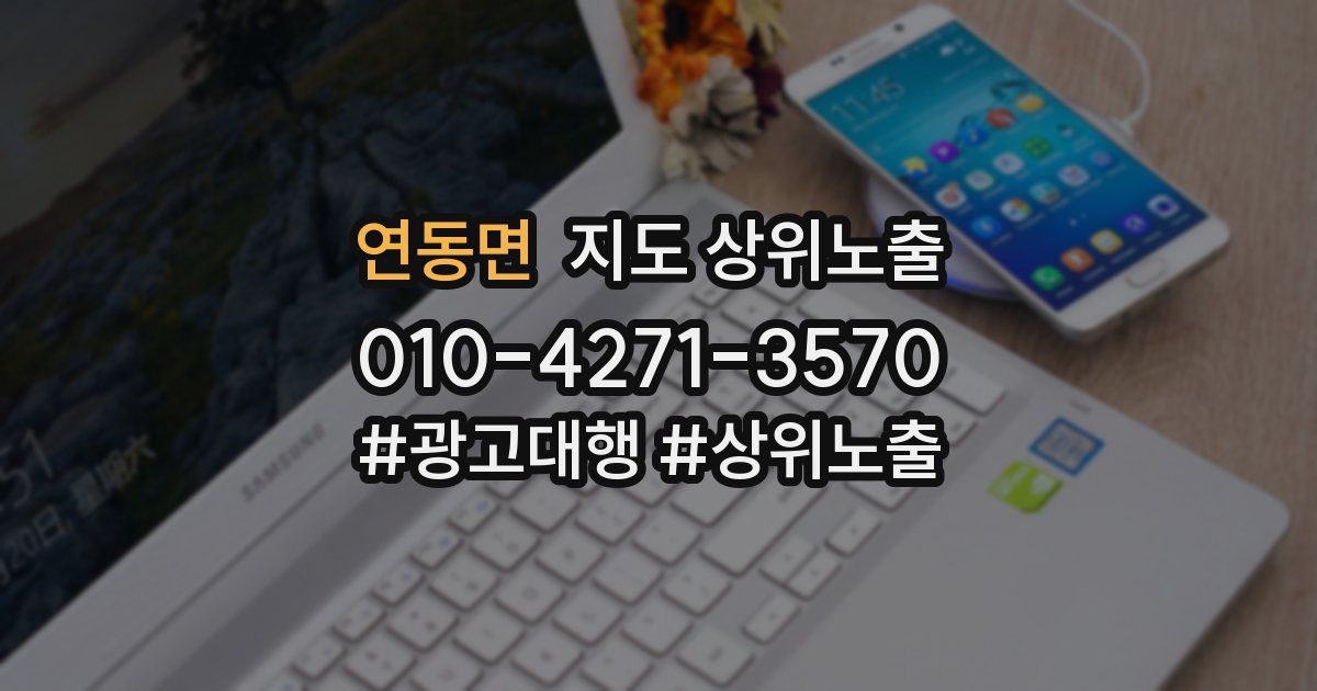 연동면 지도 상위 노출