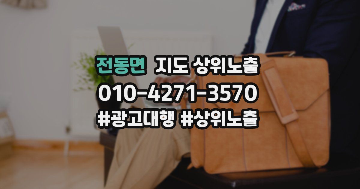 전동면 지도 상위 노출