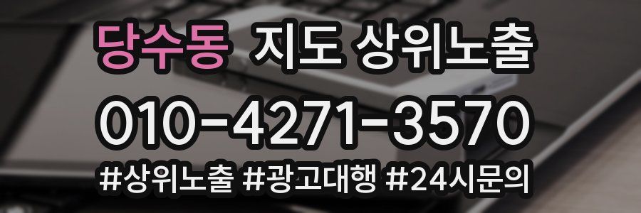 당수동 지도 상위 노출