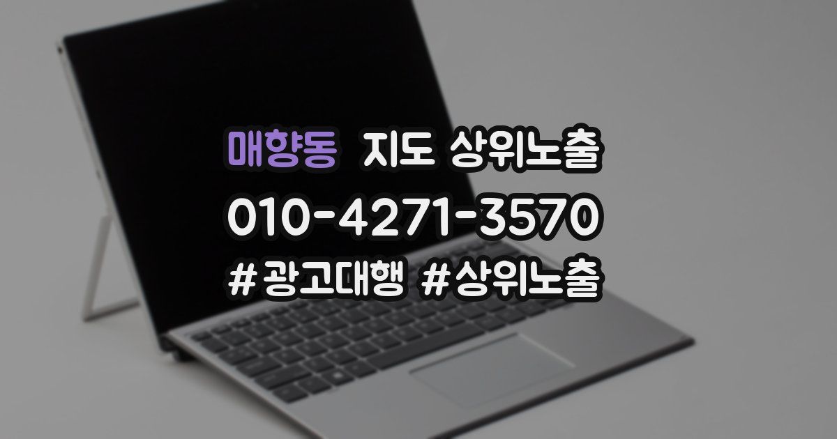 매향동 지도 상위 노출