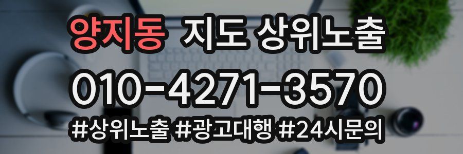 양지동 지도 상위 노출