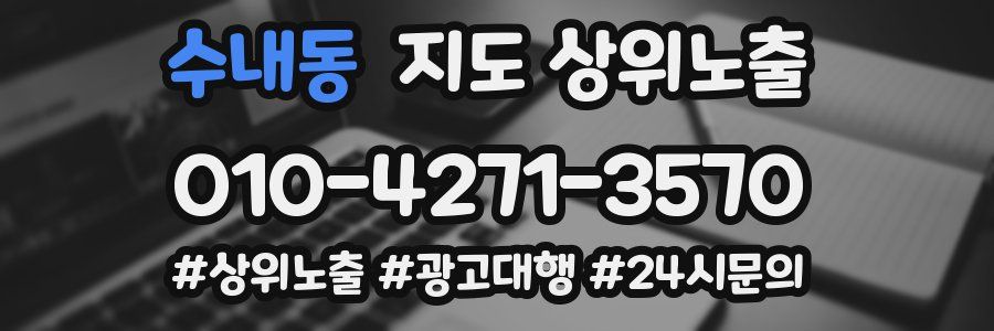 수내동 지도 상위 노출