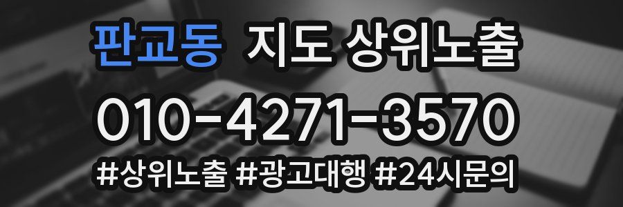 판교동 지도 상위 노출