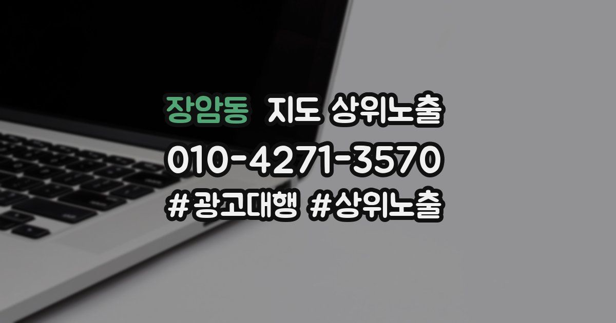 장암동 지도 상위 노출