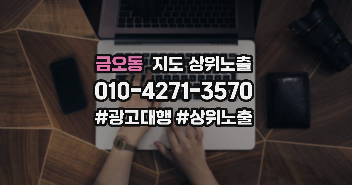 금오동 지도 상위 노출