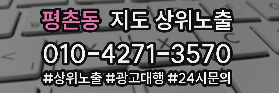 평촌동 지도 상위 노출
