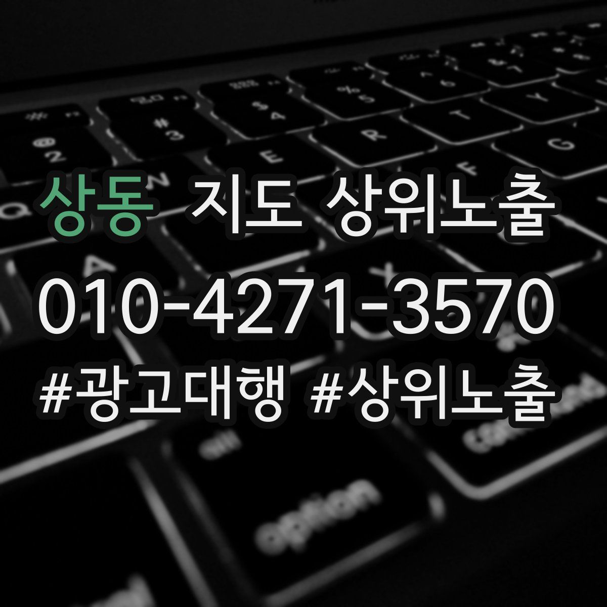 상동 지도 상위 노출