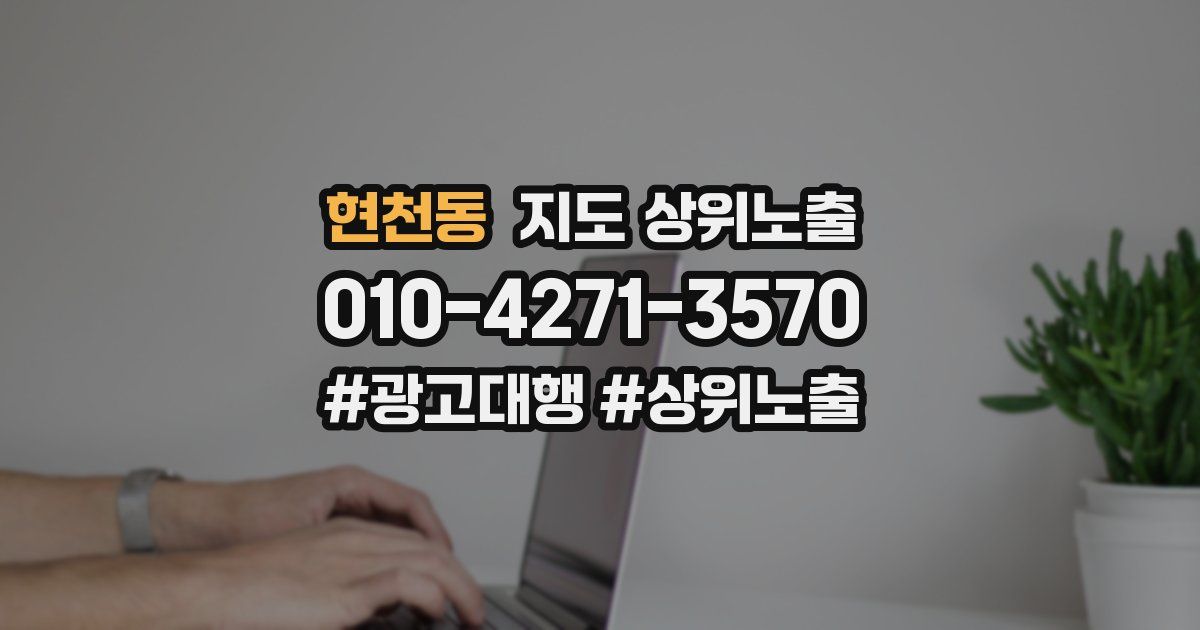 현천동 지도 상위 노출