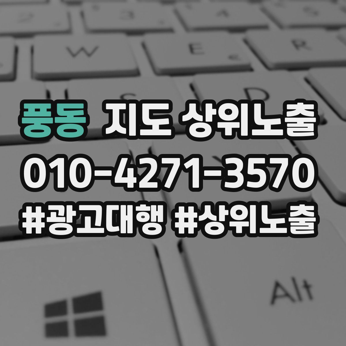 풍동 지도 상위 노출