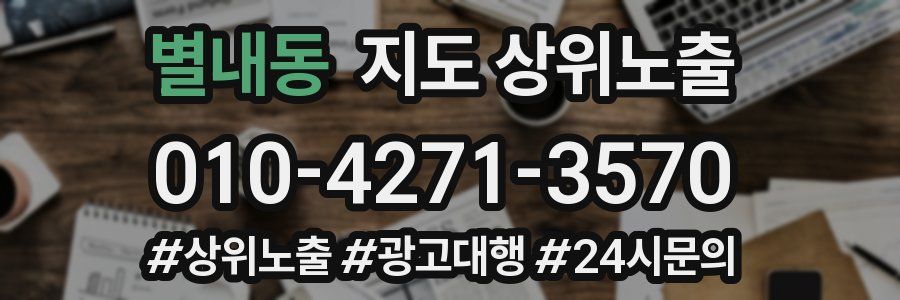 별내동 지도 상위 노출