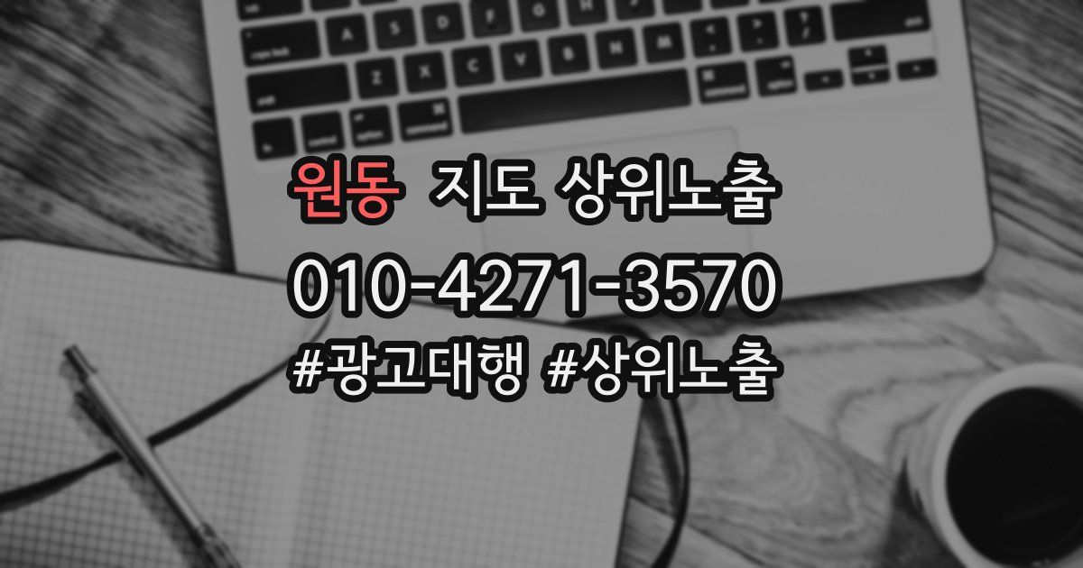 원동 지도 상위 노출