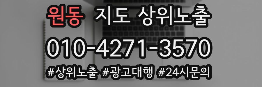 원동 지도 상위 노출
